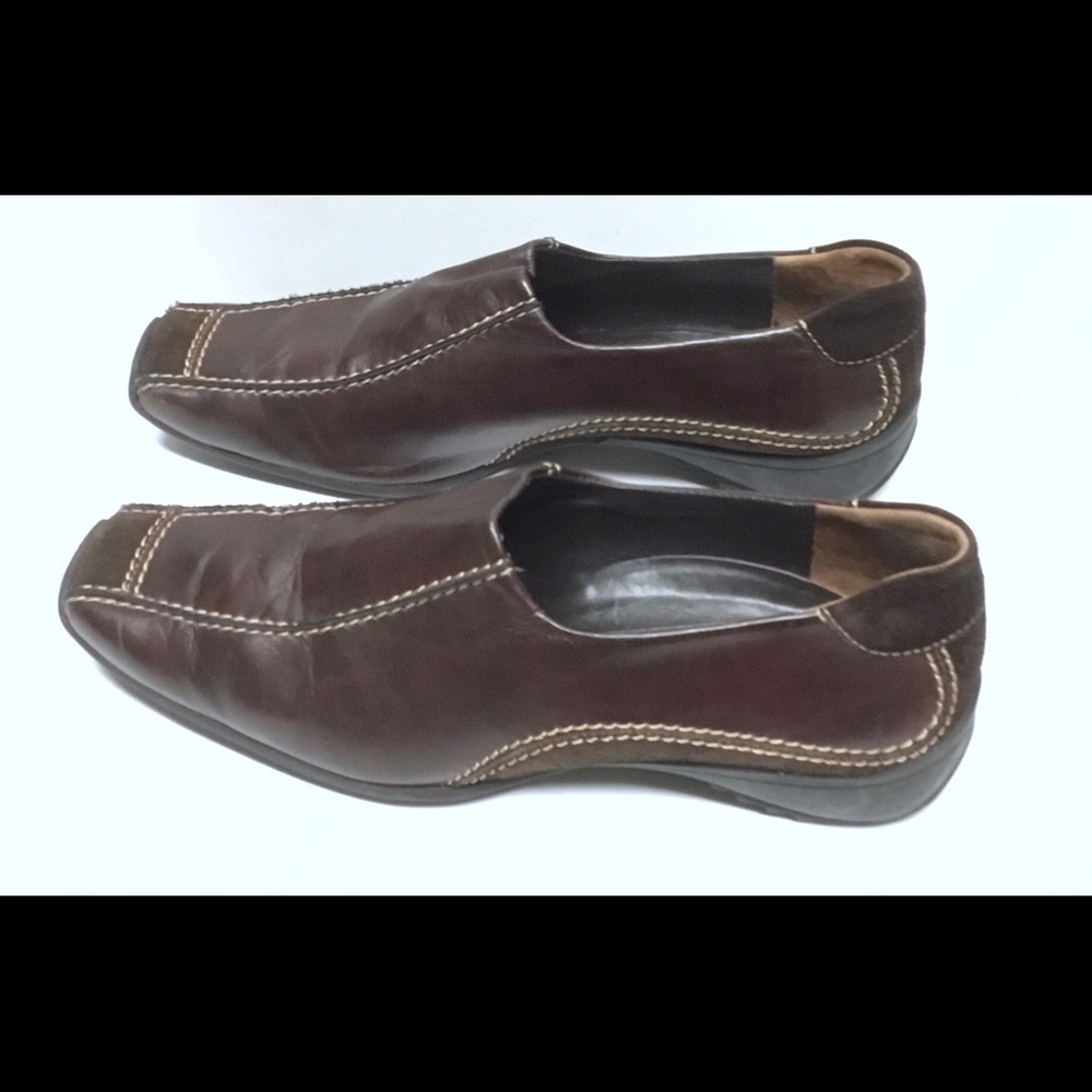 Paul Green brown leather driving shoes